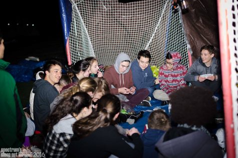 Students camp outside during the second annual Spectrum Sleep Out. Francesca Dupuis, organizer of the event, says it may happen inside this year. | Photo: Spectrum