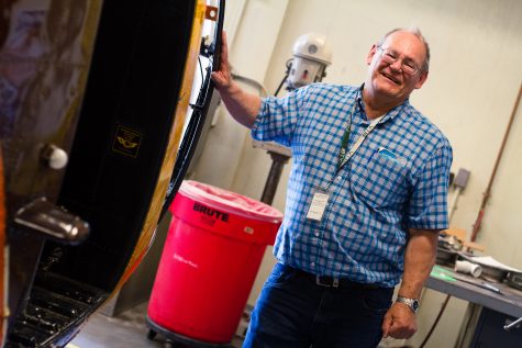 Rick Sylvester has been teaching the Burlington Technical Center aviation technology program for the last 27 years. He will be retiring this June. | Photo: Jake Bucci/Register