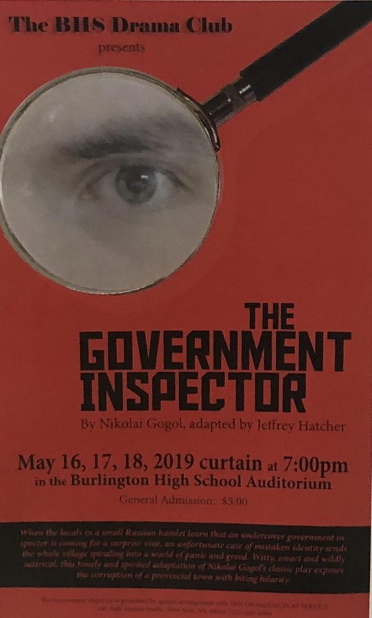 The+Government+Inspector+poster+advertises+the+show+in+the+BHS+lobby..+Photo%3A+Anessa+Conner