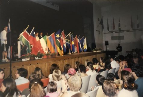 A Flag Exchange ceremony that took place on March 6, 2004. Photo Courtesy: International Club