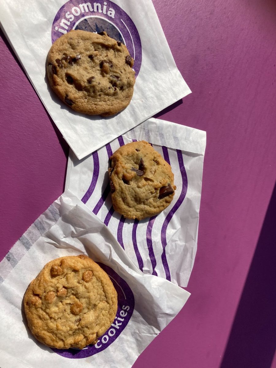 Insomnia Cookies. Cost roughly $10 total. 