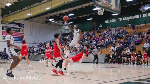 Pascal Munezero '27 going up for the layup 