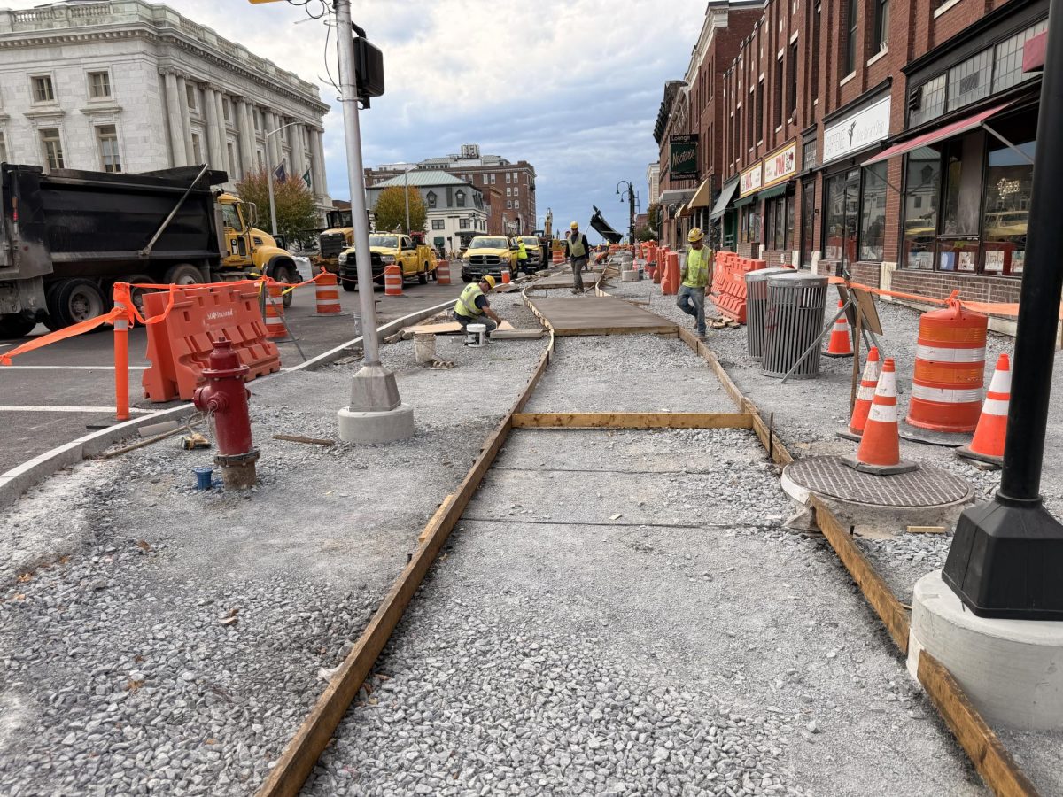New and bigger sidewalks and bike lanes are being put in.