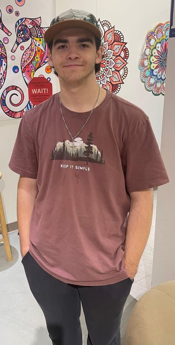 Brian Sopchak in the Downtown BHS Library