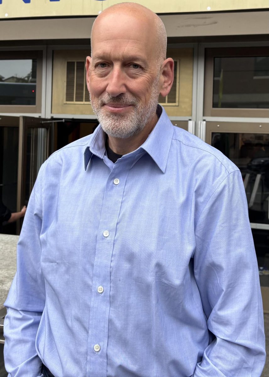 Vermont House of Representatives member Bram Kleppner outside of Downtown BHS