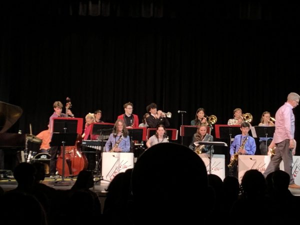 CVU Jazz Band performing at their largely student-organized concert.