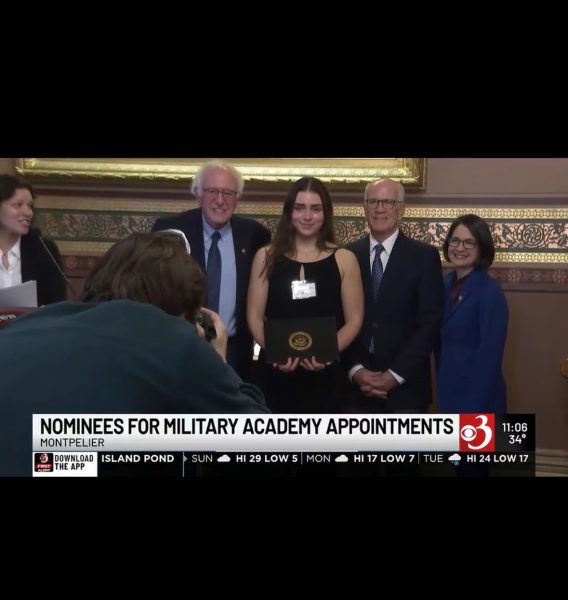 Glennon receiving a Congressional nomination to attend a service academy.
