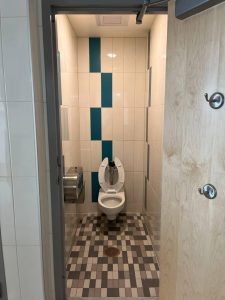 The new BHS features 40 gender-neutral single-stall bathrooms along the corridors and commons, with 71 individual bathrooms and gender-neutral toilet stalls throughout the school in total.